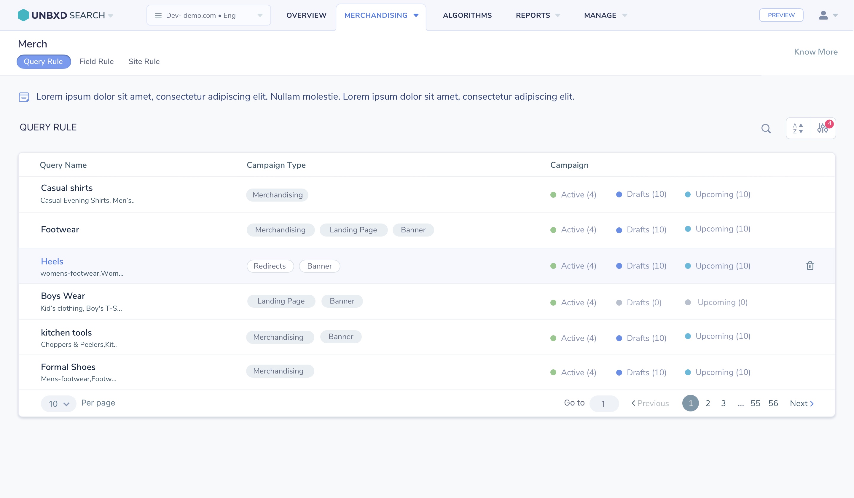 Query Rules Console